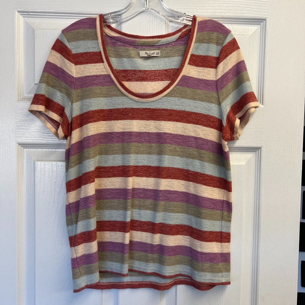 Madewell Striped Shirt - Size: M